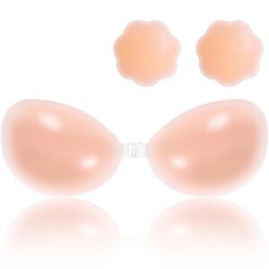 NEW Strapless Sticky Bra, Backless Push Up Adhesive Bra for Women B